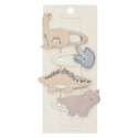 Haarspangen Set Dinosaurier