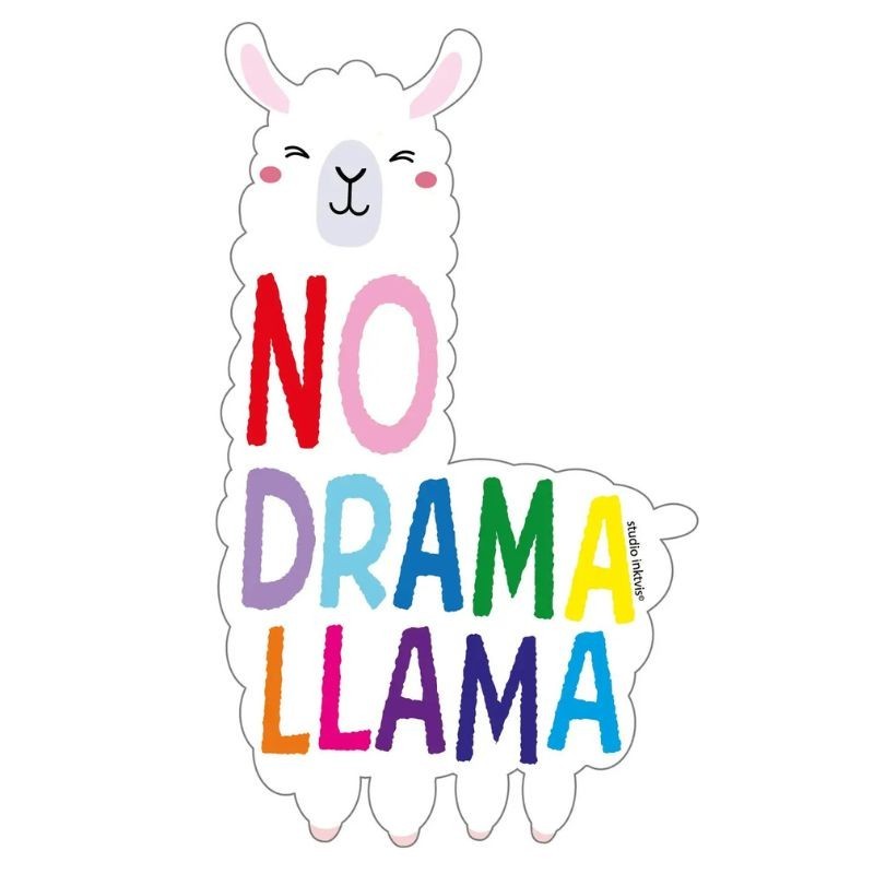 Vinyl Sticker Lama wasserfest