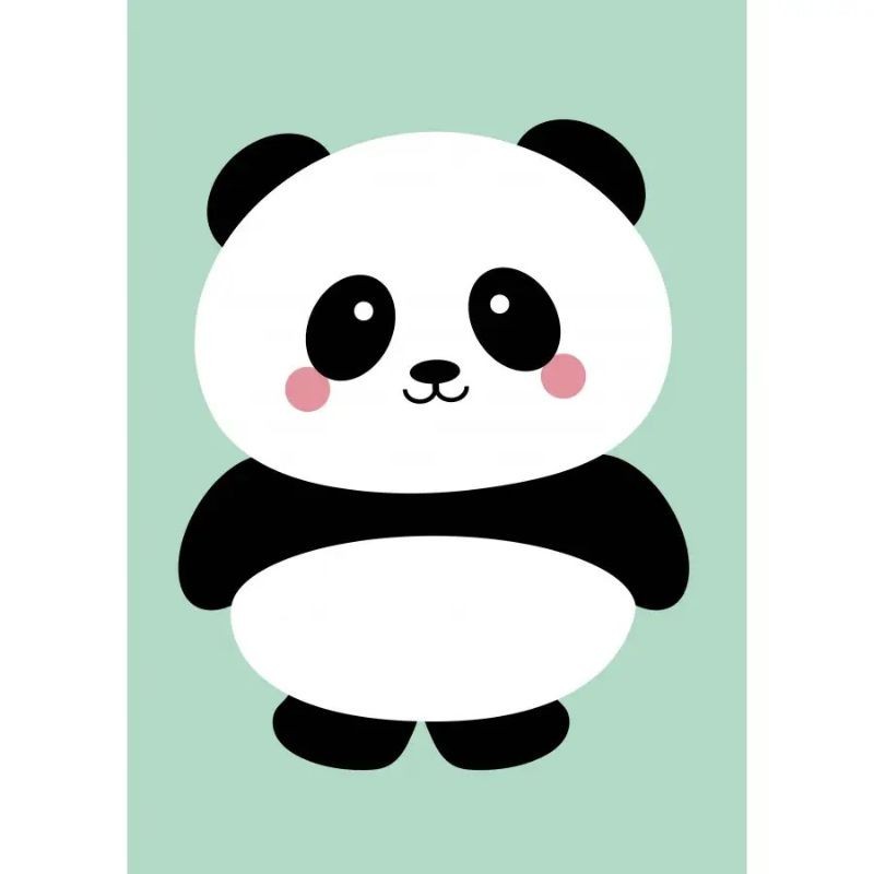 Postkarte Panda