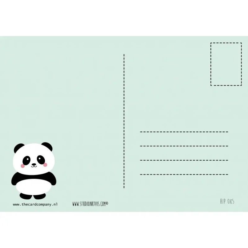 Postkarte Panda