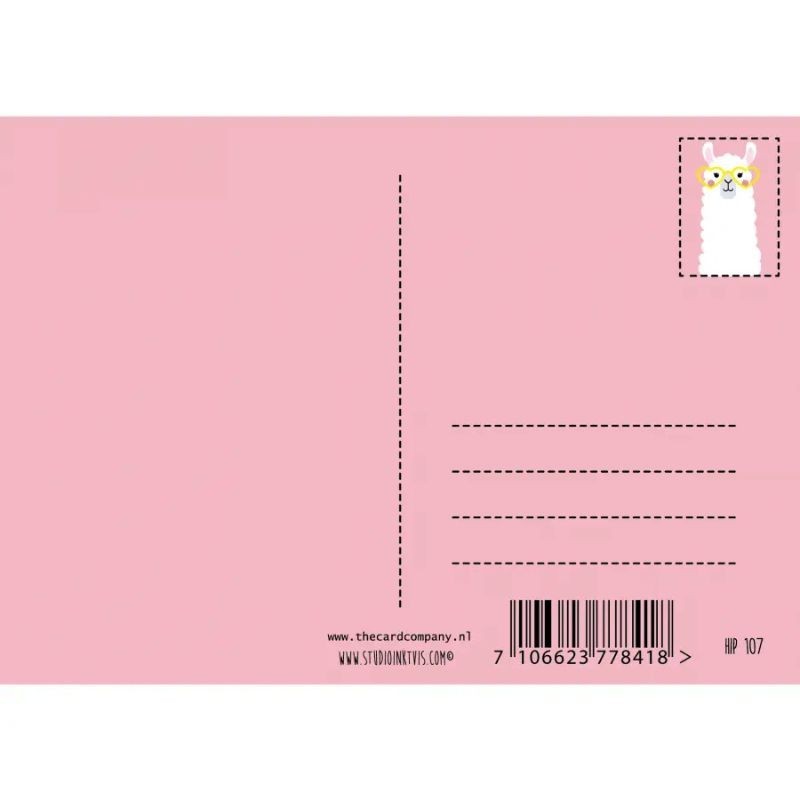 Postkarte Lama