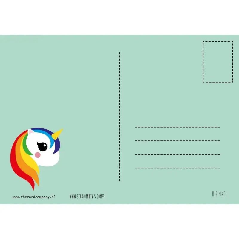 Postkarte Einhorn
