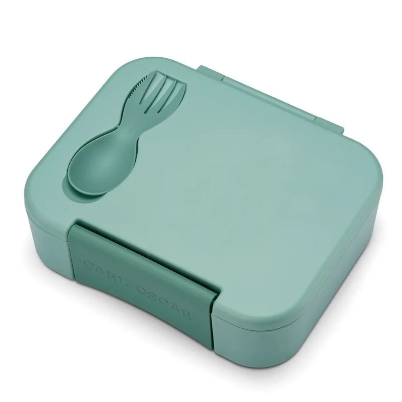 BentoBox grün mit Besteck