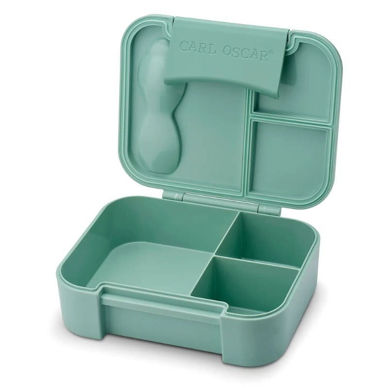 BentoBox grün mit Besteck
