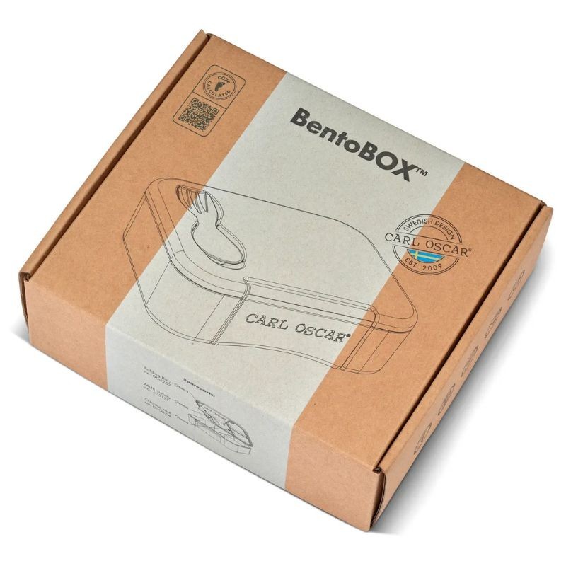 BentoBox grün mit Besteck