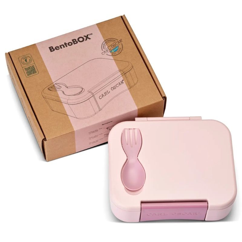 BentoBox pink mit Besteck