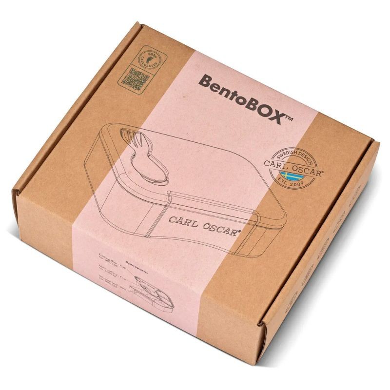 BentoBox pink mit Besteck