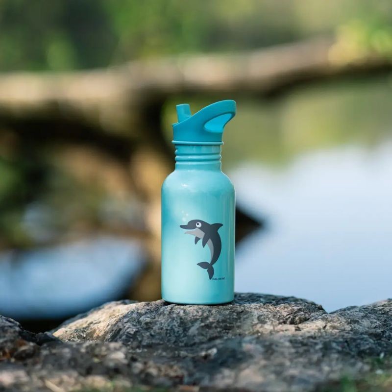 Trinkflasche Edelstahl Steelish Delfin
