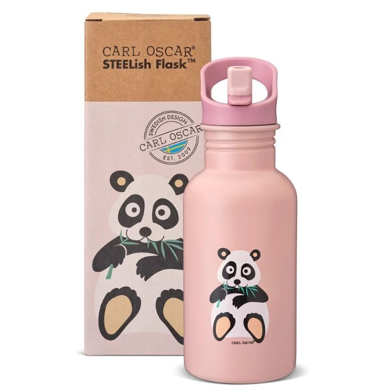 Trinkflasche Edelstahl Steelish Panda