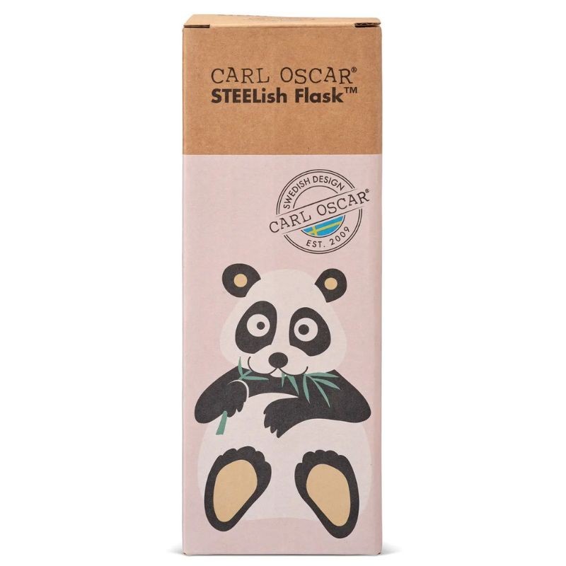 Trinkflasche Edelstahl Steelish Panda