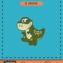 Bügelbild Aufnäher Patch T-Rex