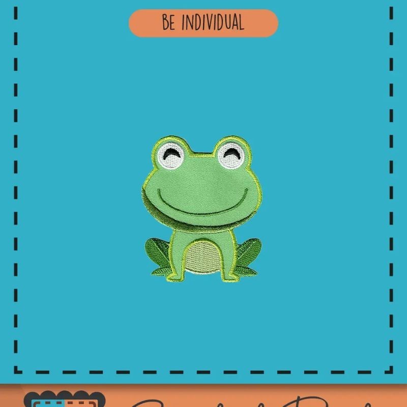Bügelbild Aufnäher Patch Frosch