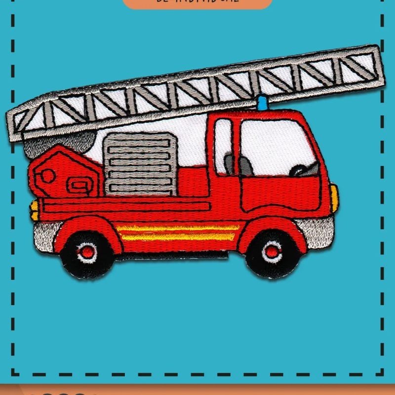 Bügelbild Aufnäher Patch Feuerwehr