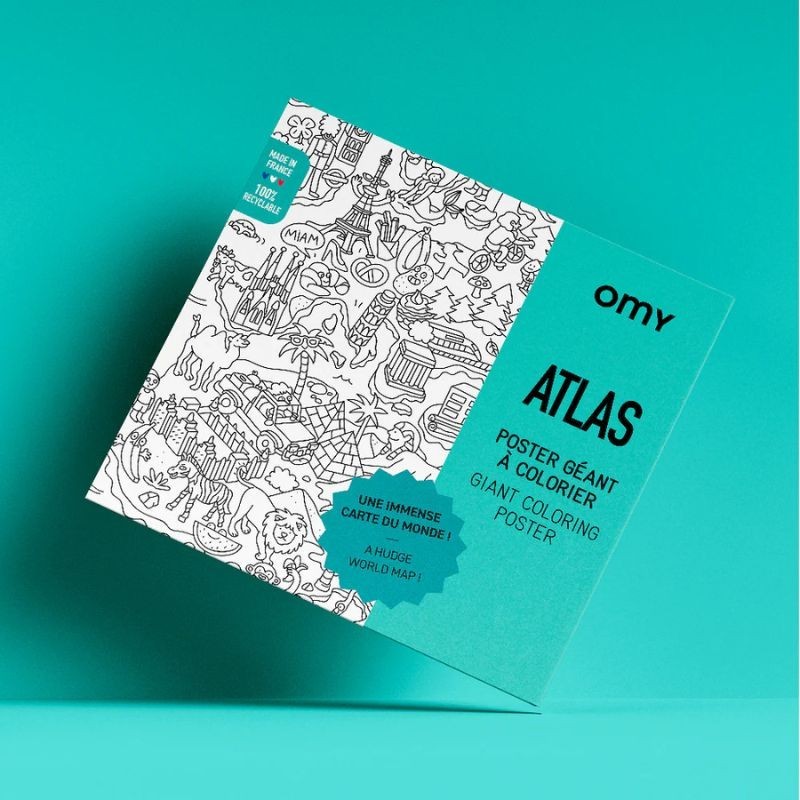 Omy Poster Weltkarte zum Ausmalen