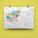 Omy Poster Dinosaurier zum Ausmalen