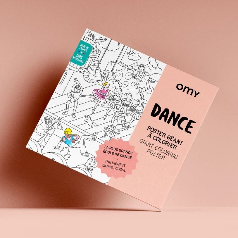 Omy Poster Tanzen zum Ausmalen