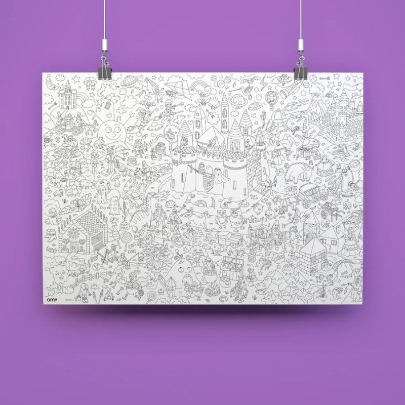 Omy Poster Zauberwelt zum Ausmalen