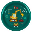 Kindergeschirr Bagger grün