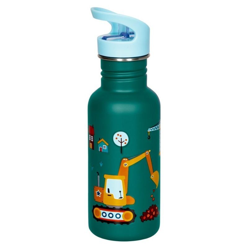 Trinkflasche Edelstahl Bagger