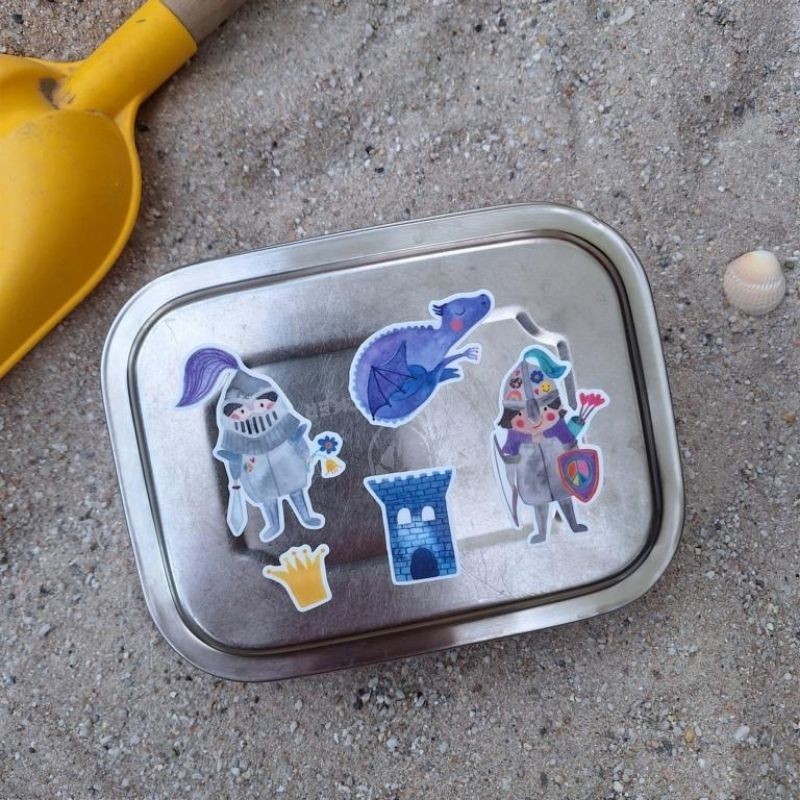 Wasserfeste Sticker Ritter bunt