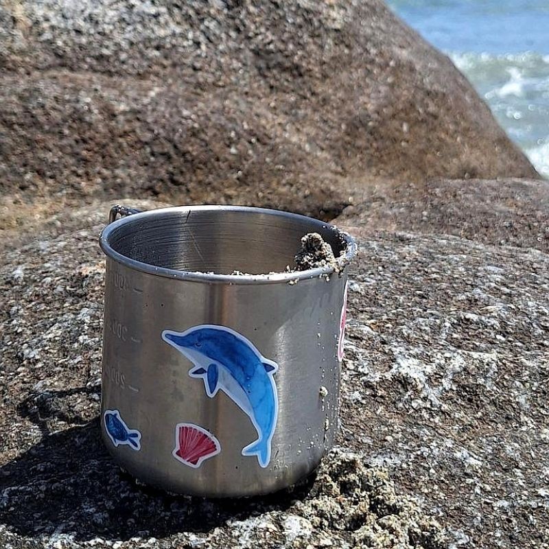 Wasserfeste Sticker Wildes Meer