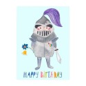 Geburtstagskarte Happy Birthday Ritter