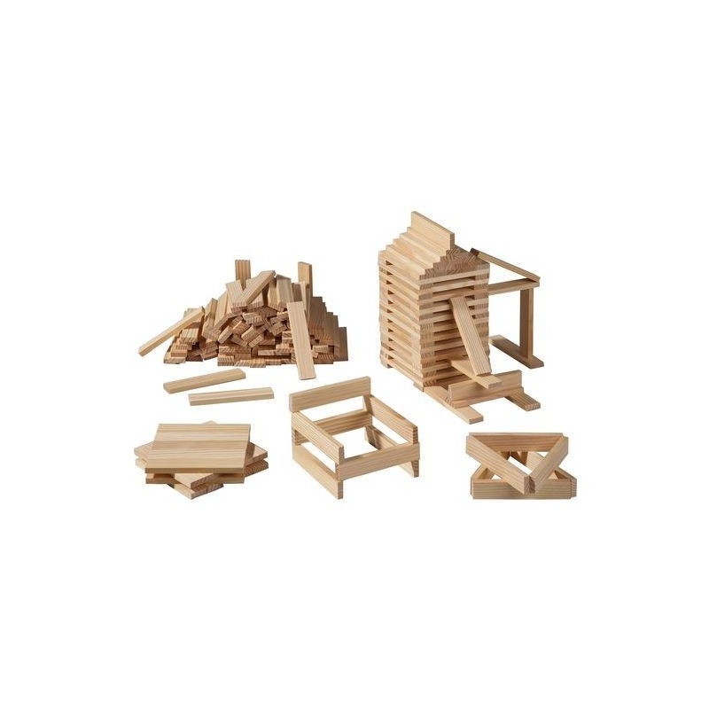 Kapla Baukasten mit 100 Holzplättchen