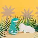 My Little Day - 8 Einladungskarten Dinosaurier