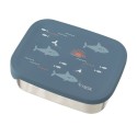 Lunchbox Edelstahl Haie blau