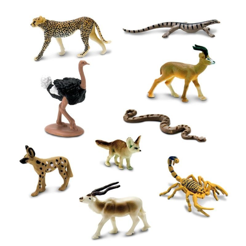 Tiere der Sahara Wüste Spielfiguren Set