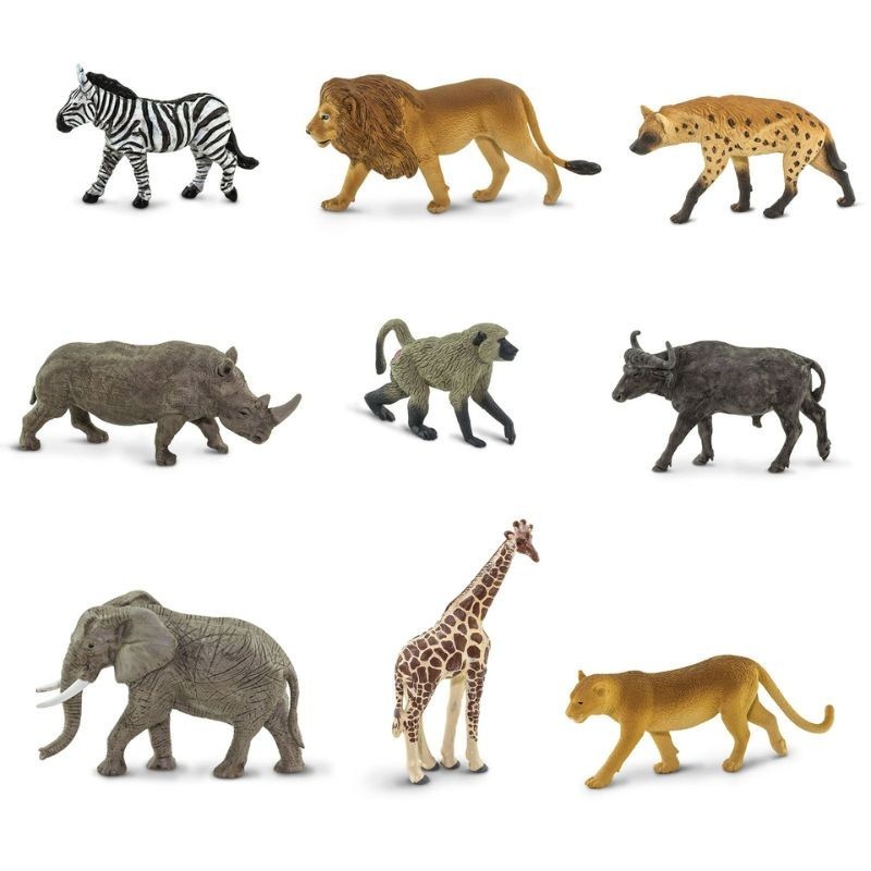 Tiere Südafrikas Spielfiguren Set