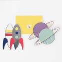 My Little Day - 8 Einladungskarten Astronaut - Weltall