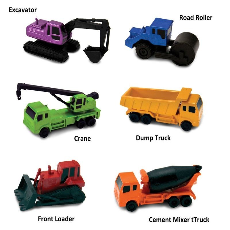 Baufahrzeuge Spielfiguren Set