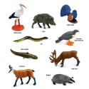 Europäische Tiere Spielfiguren Set
