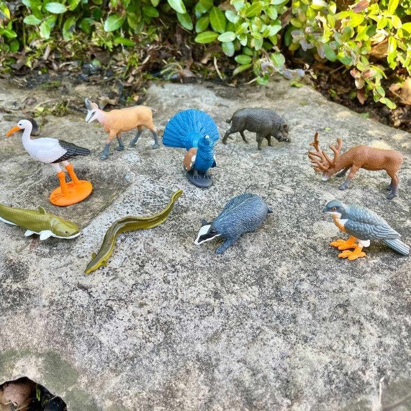 Europäische Tiere Spielfiguren Set