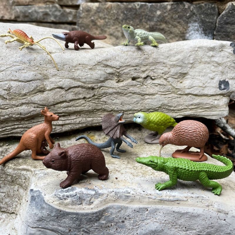 Kontinent Australien Spielfiguren Set