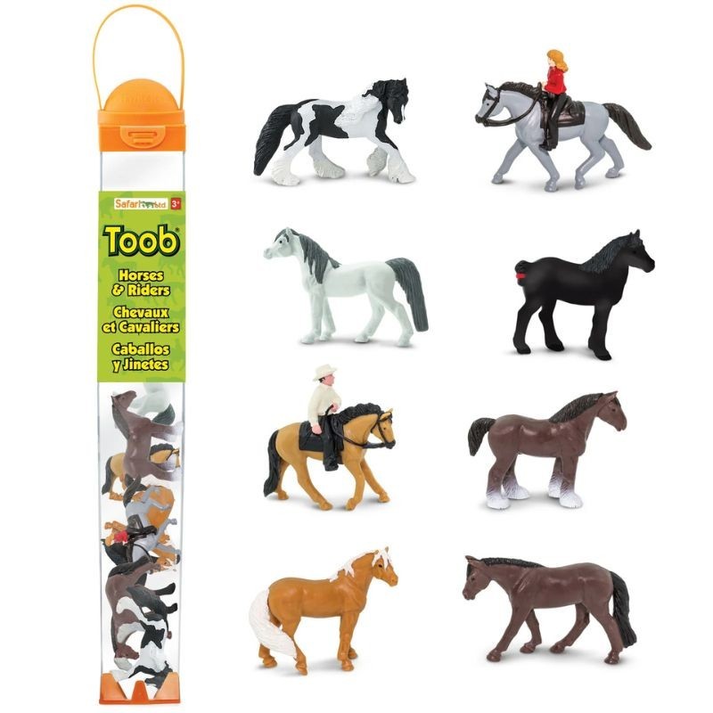 Pferde und Reiter Spielfiguren Set