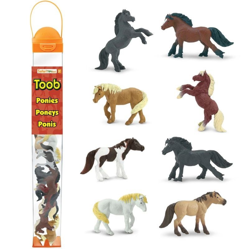 Pony Spielfiguren Set mit 8 Figuren