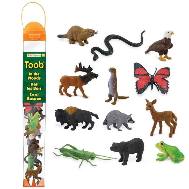 Tiere im Wald und auf der Wiese Spielfiguren Set