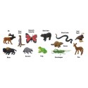 Tiere im Wald und auf der Wiese Spielfiguren Set