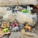 Tiere im Wald und auf der Wiese Spielfiguren Set