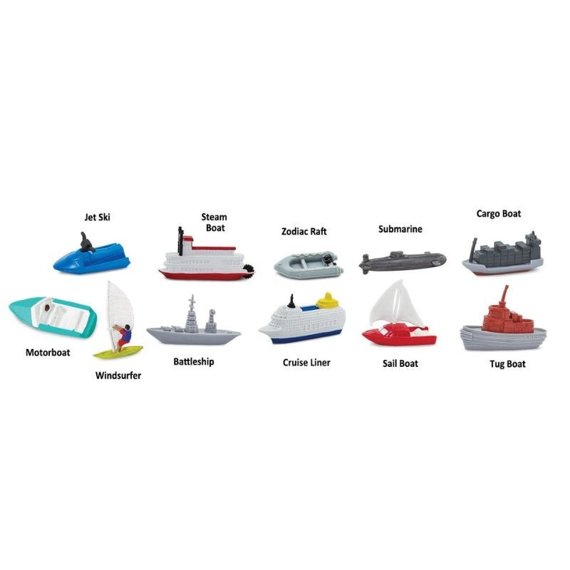 Schiffe Spielfiguren Set mit 12 Figuren