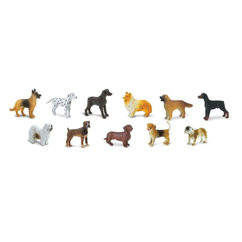 Hunde Spielfiguren Set mit 11 Figuren