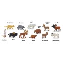 Nordamerikanische Wildtiere Spielfiguren Set