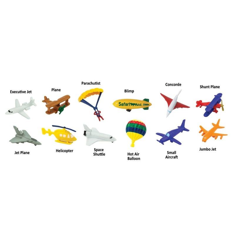 Flugobjekte Set mit 12 Figuren