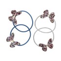 Haargummi Set Schmetterlinge glitzer