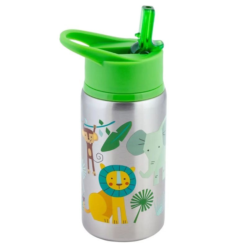 Trinkflasche Edelstahl Zoo