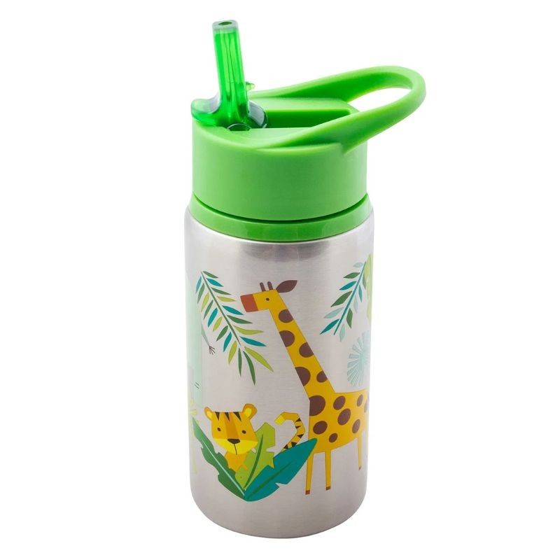 Trinkflasche Edelstahl Zoo