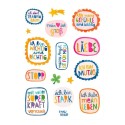 Wasserfeste Sticker Affirmationen bunt