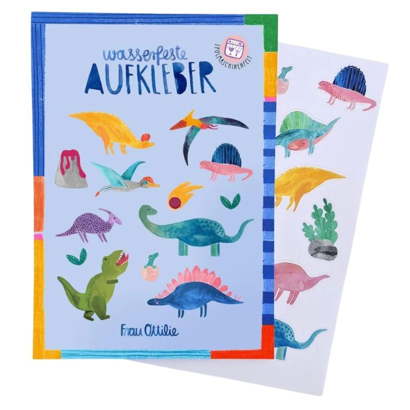 Wasserfeste Sticker Dinosaurier bunt